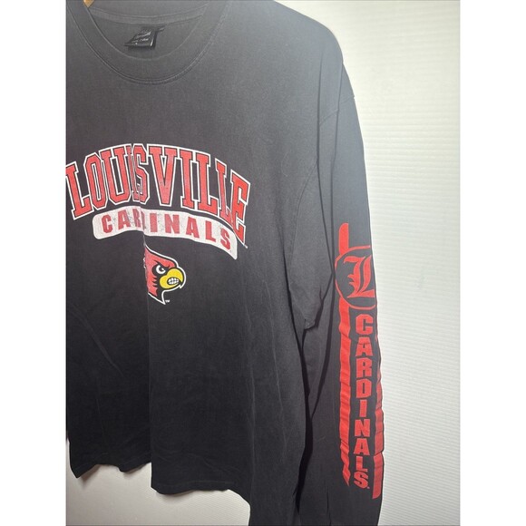 Large Vintage Louisville Y2K Long Sleeve Shirt Lightning Clothing 100% Cotton - Picture 4 of 8